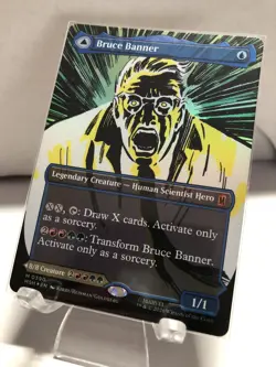 Bruce Banner The Incredible Hulk (0390) - Foil - Borderless MTG M NM - Image 5