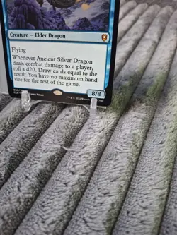 Magic: The Gathering Ancient Silver Dragon CLB Mythic Creature Blue 056/361 - Image 4