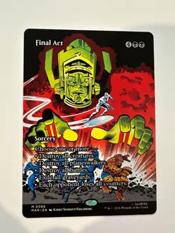 MTG Marvel Super Heroes Final Act Borderless NM Regular - Image 1