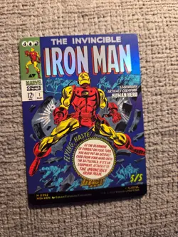 TONY STARK THE INVINCIBLE IRON MAN ~ NM ~ MTG 0392 MSH Marvel Borderless FOIL - Image 3