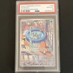 The Pokemon Company Pokemon TCG Squirtle IR Holo 148/142 Stellar Crown EN PSA 10 - Image 1