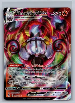 Chandelure VMAX 040/264 Holo VMAX Rare Fusion Strike Pokemon Near Mint - Image 1