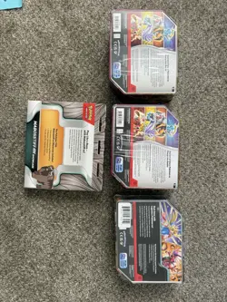 Pokemon TCG Lot of 3 Collector Tins Koraidon Miraidon Entei + Mabosstiff - Image 3