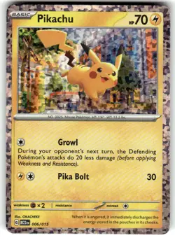 Pikachu 006/015 holo Promo McDonald's Collection 2023 Pokemon Holo LP/NM - Image 1