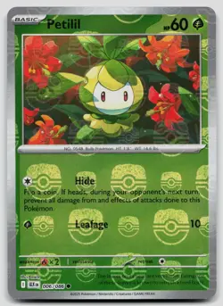 Petilil 006/086 Black Bolt Master Ball Pokemon NM - Image 1