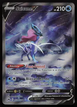 Suicune V GG38/GG70 Holo Crown Zenith Galarian Gallery Pokemon English NM - Image 1
