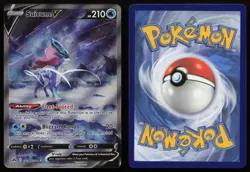Suicune V GG38/GG70 Holo Crown Zenith Galarian Gallery Pokemon English NM - Image 3