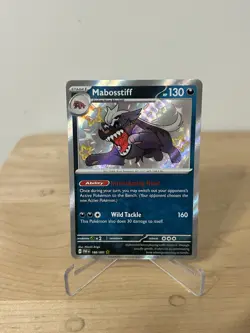 Mabosstiff Pokemon Paldean Fates Shiny Rare Holo 188/091 - Image 1