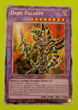 Yu-Gi-Oh Dark Paladin 1st Edition Platinum Secret Rare RA03-EN026 Nm - Image 1