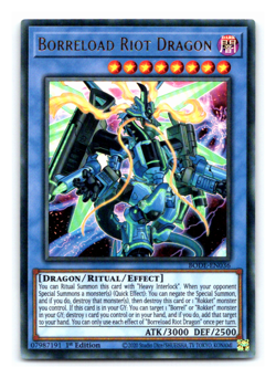 Borreload Riot Dragon - BODE-EN036 - Ultra Rare - 1st Edition Yugioh - Image 1