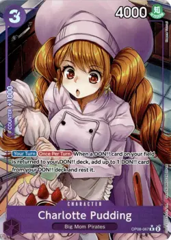 Charlotte Pudding (Parallel) OP08-067 One Piece Two Legends Rare NM - Image 1