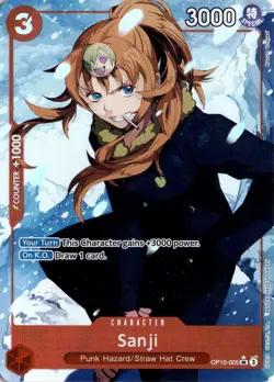Sanji (Parallel) OP10-005 One Piece Royal Blood Super Rare NM - Image 1