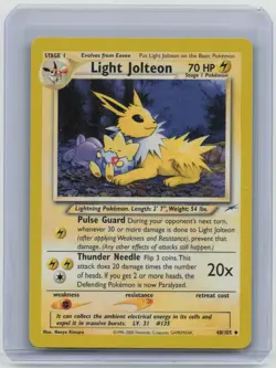 Pokemon Neo Destiny Light Jolteon Uncommon 48/105 Near Mint NM Unlimited 48/105 - Image 1