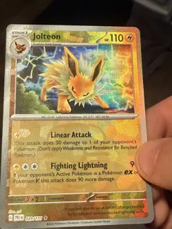 Jolteon 029/131 SV Prismatic Evolutions Master Ball Holo Rare English - Image 2