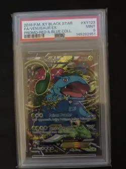 Pokemon 2016 Venusaur EX XY123 PSA 9 Black Star Promo 20th Anniversary Mint - Image 1