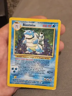 Vintage Base Set Holo Blastoise 2/102 Pokemon Card WOTC - Image 1