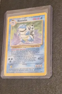 Vintage Base Set Holo Blastoise 2/102 Pokemon Card WOTC - Image 4
