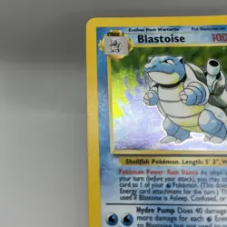 LP / NM Pokemon TCG Blastoise Holo Card 2/102 Base Set WOTC TCG Vintage - Image 3
