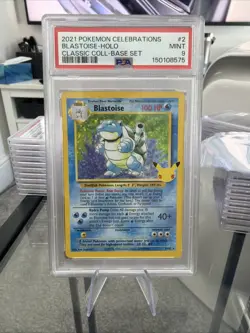 Blastoise Celebrations 2/102 Mint PSA 9 - Pokemon Card - Image 1