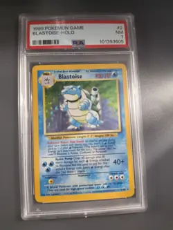 Pokemon PSA 7 #2/102 1999 Blastoise Base Set Pokemon Card NM - Image 1