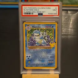Blastoise Celebrations 2/102 Mint PSA 9 - Pokemon Card - Image 1
