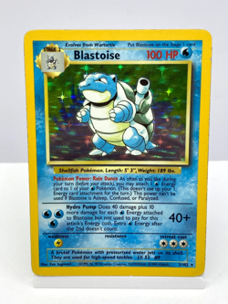 Blastoise 2/102 Base Set Holo Unlimited Pokemon Card English AU Seller - Image 1