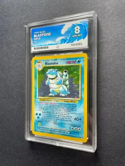 Pokemon Blastoise 2/102 Base Set Unlimited Holo Rare Card WOTC 1996 - ACE 8 - Image 2