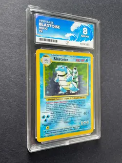 Pokemon Blastoise 2/102 Base Set Unlimited Holo Rare Card WOTC 1996 - ACE 8 - Image 3