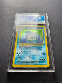 Pokemon Blastoise 2/102 Base Set Unlimited Holo Rare Card WOTC 1996 - ACE 8 - Image 4