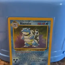 Pokemon Blastoise 2/102 Base Set Holo Rare Stage 2 100 HP English Card - Image 1