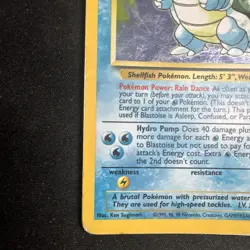 Pokemon TCG Vintage WOTC Base Set Holo Rare Blastoise Card 2/102 HP - Image 2
