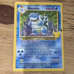 Pokemon TCG Celebrations Blastoise Holo Card 2/102 NM Condition - Image 2
