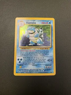 Pokemon TCG Blastoise Holo Card Base Set 2/102 Unlimited - Image 1