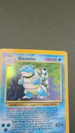 Pokemon TCG Blastoise Holo Card Base Set 2/102 Unlimited - Image 2