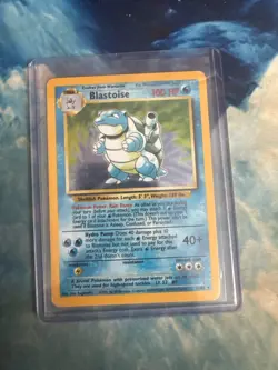 Pokemon TCG Blastoise Holo Rare Card Base Set 2/102 LP - Image 1