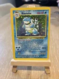 Pokemon TCG Blastoise Holo Card Base Set 2/102 Unlimited Excellent LP - Image 1