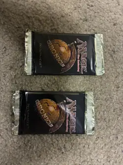 2 PACKS MAGIC THE GATHERING CHRONICLES 1995 BOOSTER PACK SEALED FRESH NEW MTG - Image 1