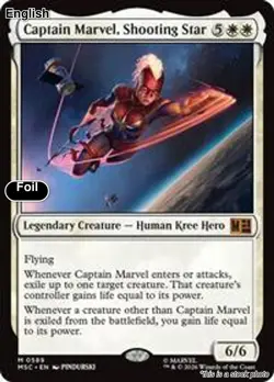 (Preorder) Captain Marvel, Shooting Star EN [MSC - 589] - NM [Foil] TCG MTG - Image 1