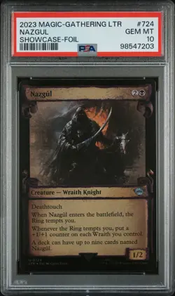 2023 MTG THE LORD OF THE RINGS: TALES OF MIDDLE-EARTH #724 NAZGUL PSA 10 - Image 1