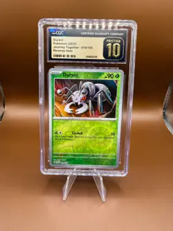 2025 Pokemon TCG Journey Together Durant 014/159 Reverse Holo CGC Pristine 10 - Image 1