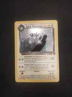 Pokemon Dark Magneton TCG Holo Rare Card 11/82 Unlimited - Image 1