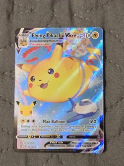 Pokemon Flying Pikachu VMAX Celebrations Ultra Rare Full Art Holo Card 007/025 - Image 1