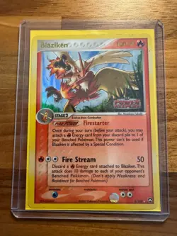 Pokemon TCG Blaziken 5/108 EX Power Keepers Stamped Reverse Holo LP - Image 1