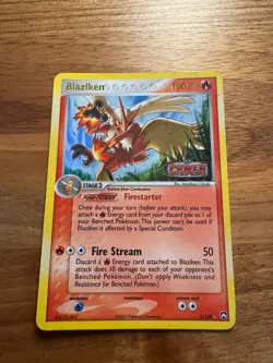 Pokemon TCG Blaziken 5/108 EX Power Keepers Stamped Reverse Holo LP - Image 2