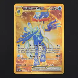 Pokemon TCG Card Quaquaval ex 273/193 Paldea Evolved Gold Hyper Rare - NM - Image 1