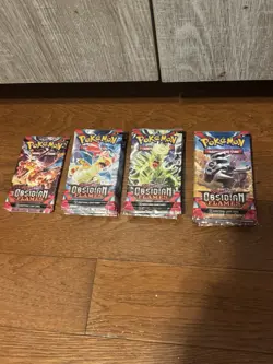 Pokemon Obsidian Flames 17 Loose Booster Packs Lot - Image 1