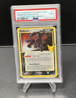 Pokemon Celebrations Umbreon Gold Star - Classic Pop Series 5 #17 - PSA 9 MINT - Image 1