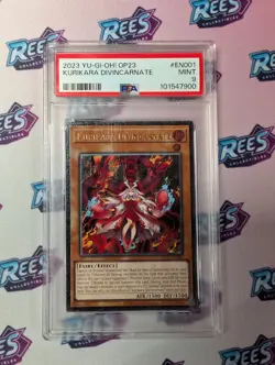 Kurikara Divincarnate - OP23-EN001 - Ultimate Rare - Yu-Gi-Oh! TCG PSA 9 - Image 1