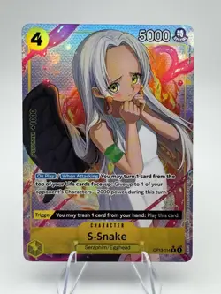 S-Snake OP13-114 Alt Art V2 AA Carrying on His Will One Piece TCG English NM - Image 1