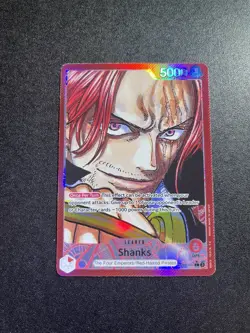 One Piece TCG Shanks OP09-001 Alt Art Leader English Near Mint - Image 1